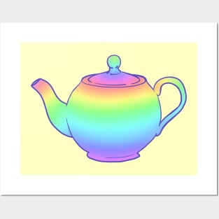 Rainbow Teapot Posters and Art